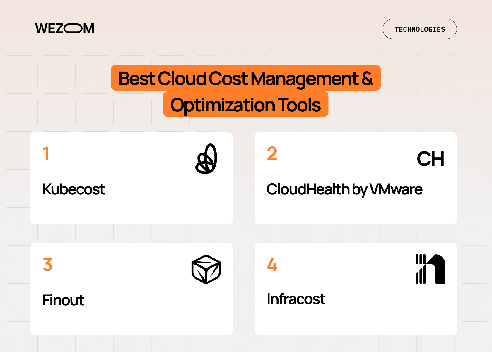 Best cloud cost management and optimization tools including Kubecost, CloudHealth by VMware, Finout, and Infracost — top FinOps tools for cloud cost control Best cloud cost management and optimization tools including Kubecost, CloudHealth by VMware, Finout, and Infracost — top FinOps tools for cloud cost control